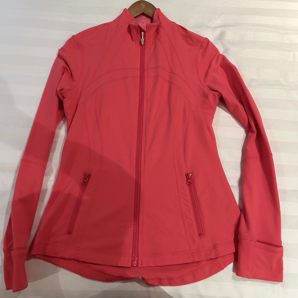 Lululemon Bright Pink Define Jacket Size 10